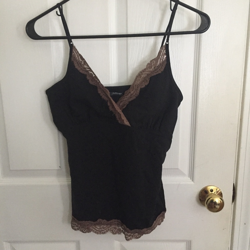 InWear Black Lacy Tank